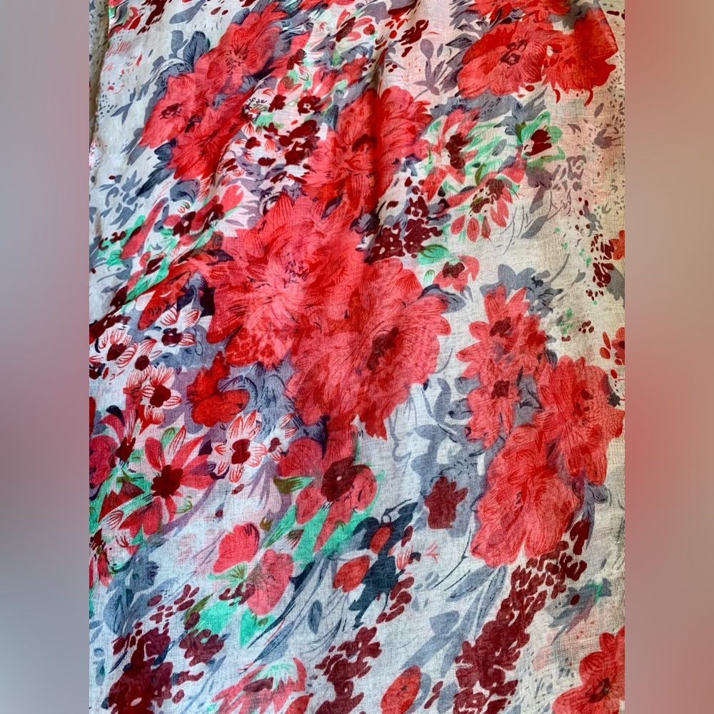 Two Infinity Scarves | Aztec Pattern | Flower Pattern | Free with Purchase - Picture 5 of 7
